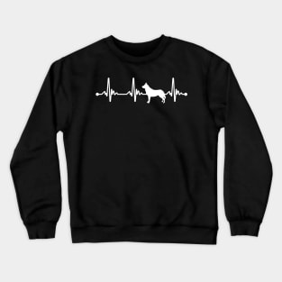 German Shepherd Puppy Heartbeat Crewneck Sweatshirt